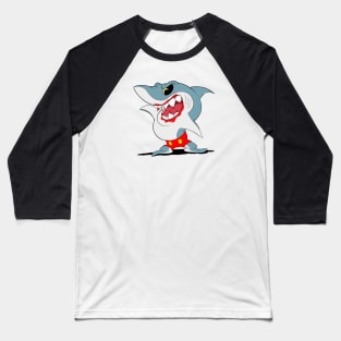 Jaws Shark (transparent) Baseball T-Shirt